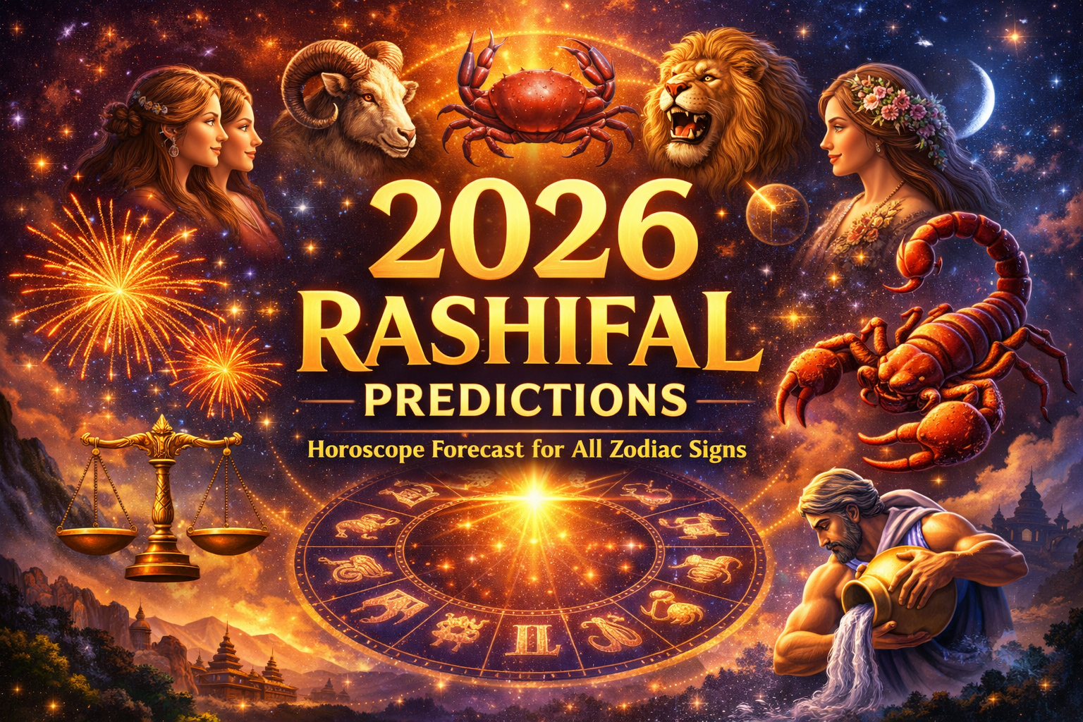 2026 Horoscope Predictions for All Zodiac Signs (Rashis) | Vedic 2026 Rashifal